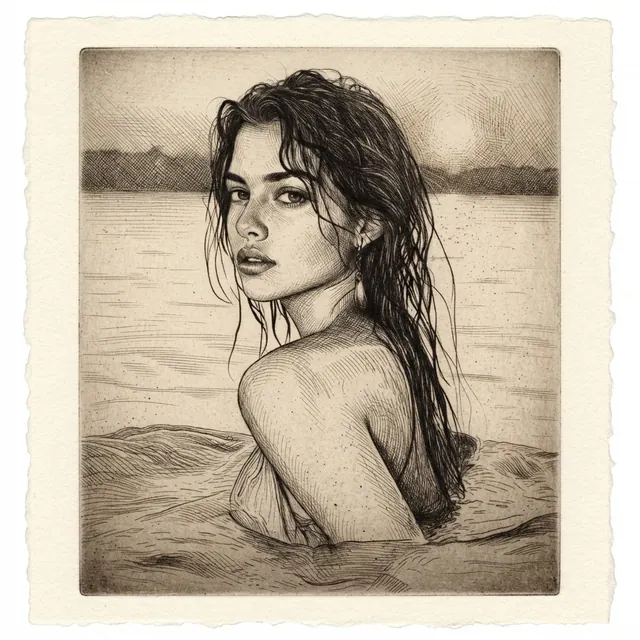 Drypoint etching