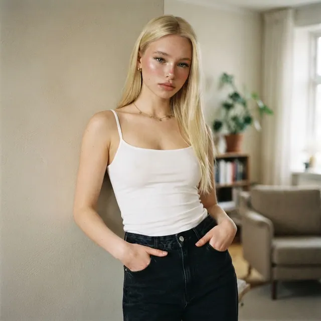 Hands in pockets