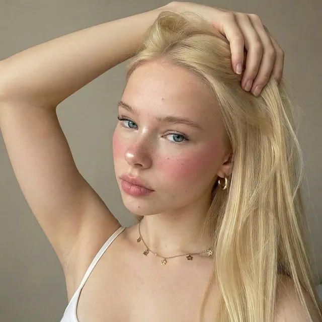Hand through hair