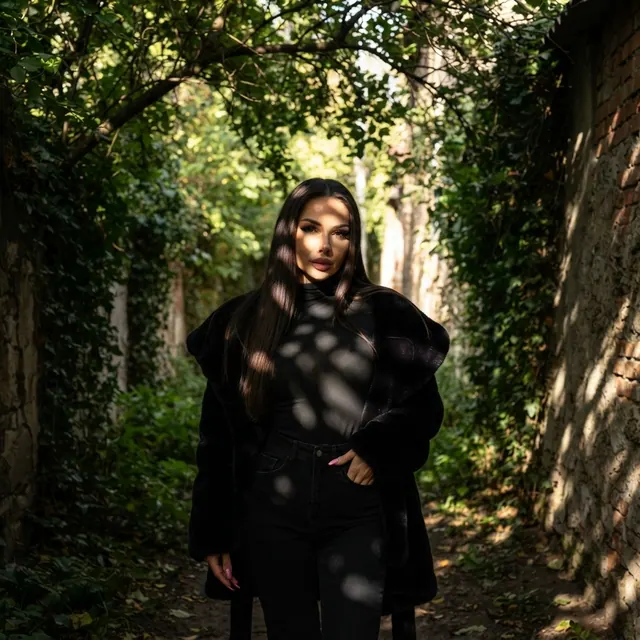 Overgrown passage
