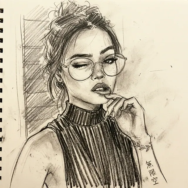Charcoal sketch