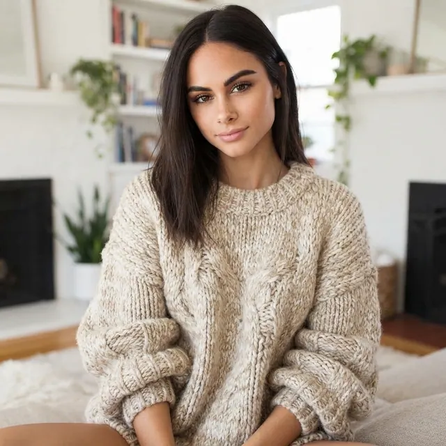 Chunky knit sweater